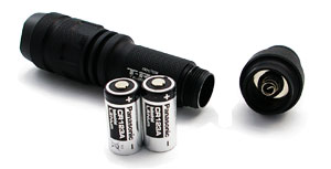 CR123Aリチウム電池2本使用