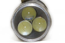 白色5mm砲弾型LED3個搭載