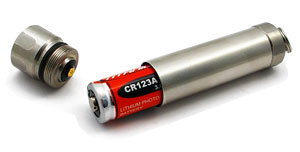 CR123リチウム電池1本使用