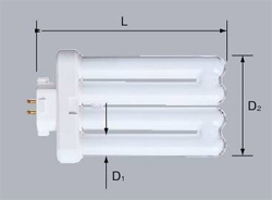 三菱/オスラム コンパクト形蛍光ランプ BBパラレル （FML)