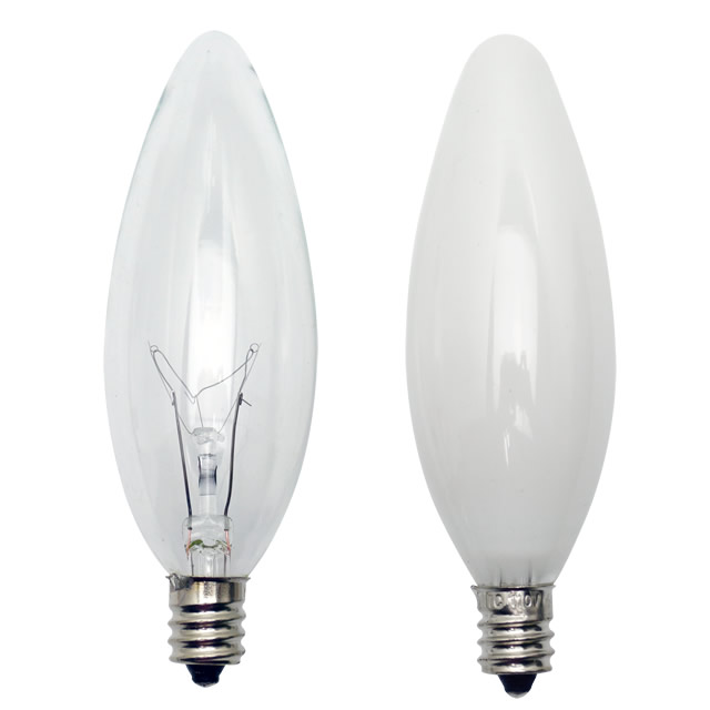 Toyo 東洋ライテック 110v 25w シャンデリア球 C32 クリア ホワイト E12口金 激安価格販売 アカリセンター