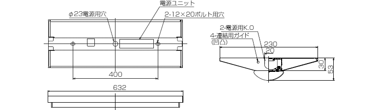 東芝 LEKT223324-LS9 LEDベースライト TENQOO 逆富士型 FL20相当 LED