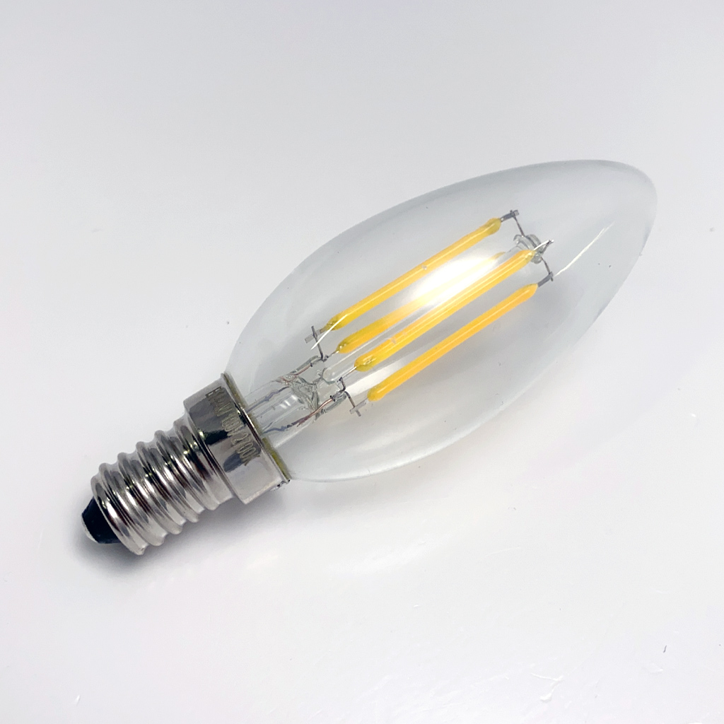 光商事 HDFC0414AD LEDシャンデリア電球 4W E14口金 電球色 2700K 40W相当 調光対応 激安価格販売：アカリセンター