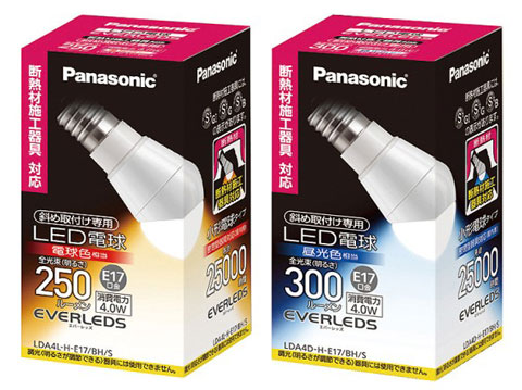 パナソニック(ナショナル) 4W 斜め取付け専用 断熱材施工器具対応 LED 
