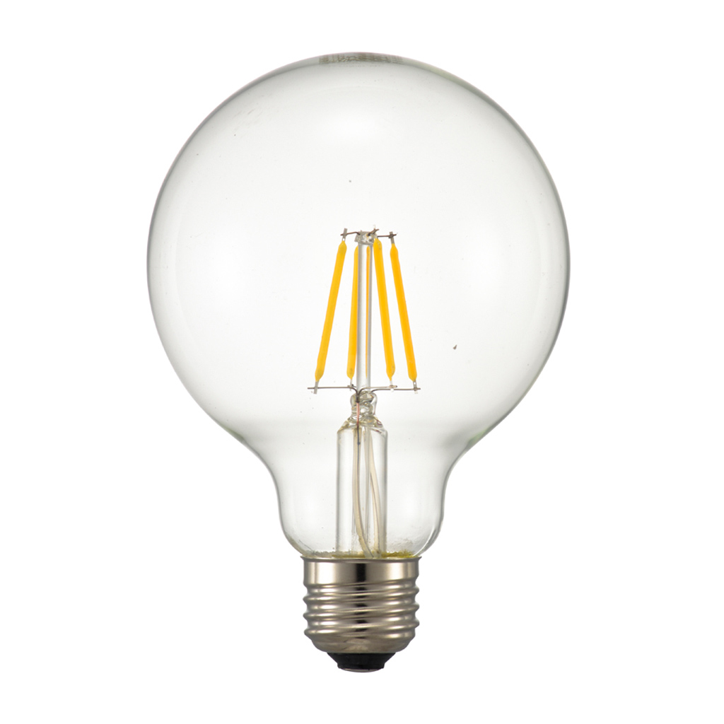オーム電機(OHM) LDG3L/D/C6 LED電球 フィラメントボール形 G95 40W相当 E26 電球色 調光対応（06-3498