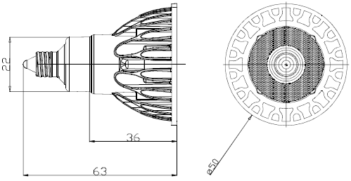 SORAA LDR8L-N-E11/D/927/MR16/10/03 (SM16J-07-10D-927-03-S5