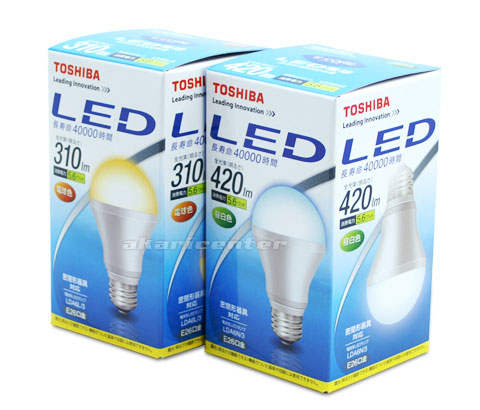 東芝 E-CORE 5.6W LED電球 密閉器具対応 E26口金 激安価格販売：アカリ