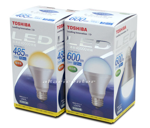 東芝 E-CORE 7.2W LED電球 E26口金 激安価格販売：アカリセンター