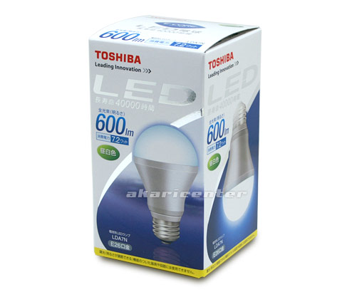 東芝 LDA7N E-CORE 7.2W LED電球 E26口金 40W形相当 昼白色 激安価格 