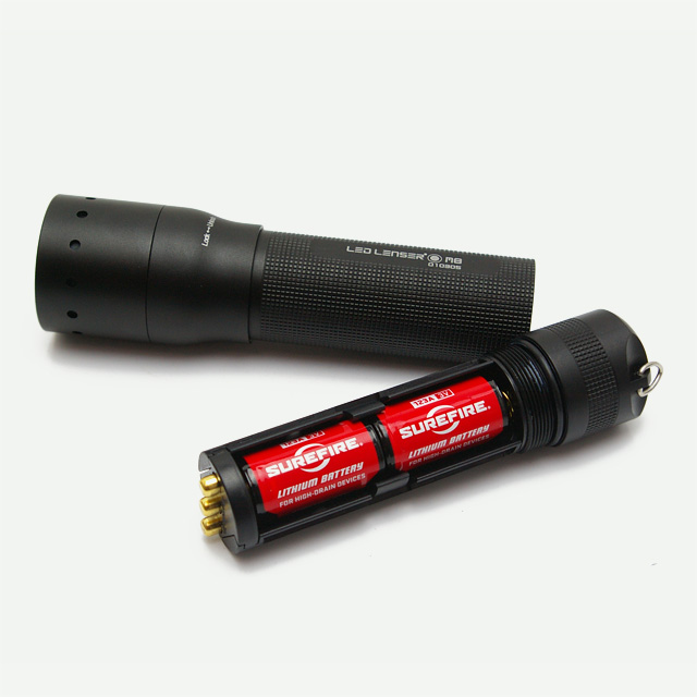 LED LENSER(レッドレンザー) OPT-8308 M8 CR123A 2本使用 LED