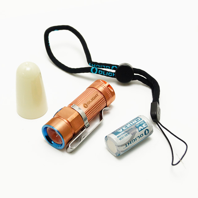 OLIGHT (オーライト) S1 CU BATON CR123A 1本 銅製 コンパクト