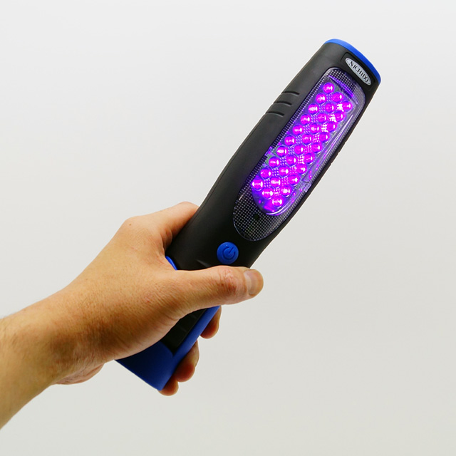 日動工業 (NICHIDO) LEH7P30PBL 充電式 UV LEDライト 390nm 屋内用 激安価格販売：アカリセンター