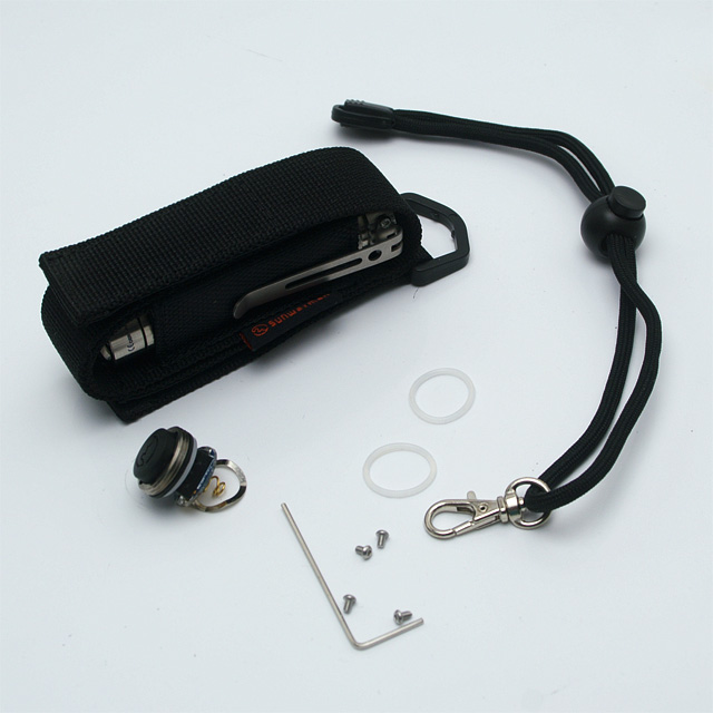 SUNWAYMAN V10R Ti + U2搭載 チタン合金製 無段階調光LEDライト