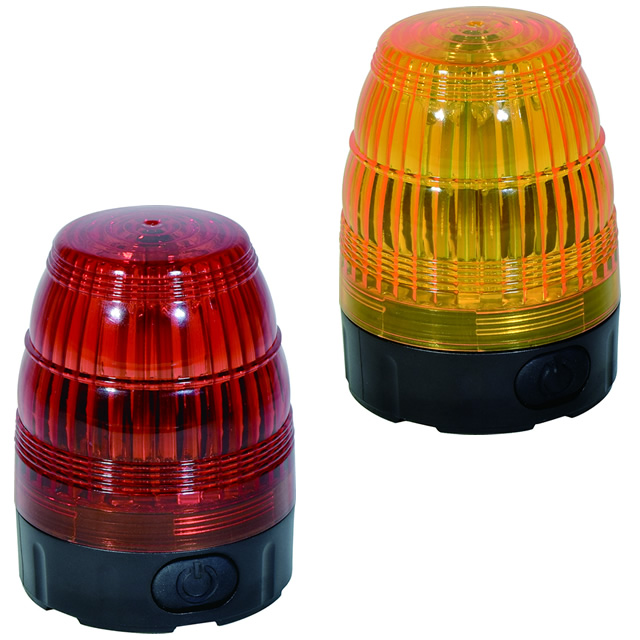 日動工業 NLF75-BA 電池式 LED小型回転灯 LEDフラッシャー φ75mm 防雨 ...