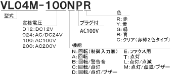 日惠製作所（NIKKEI） ニコミニ 小型LED回転灯 45mm VL04M型 激安特価