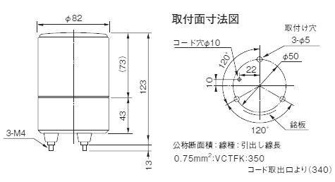 pgCg PSE-M1 ^LEDtbV\ 82mm PSE^ DC12V/24V