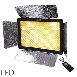 LPL VLP-12500XP LEDライトプロ 色温度変換/調光機能付き 撮影用照明器具 リモコン付