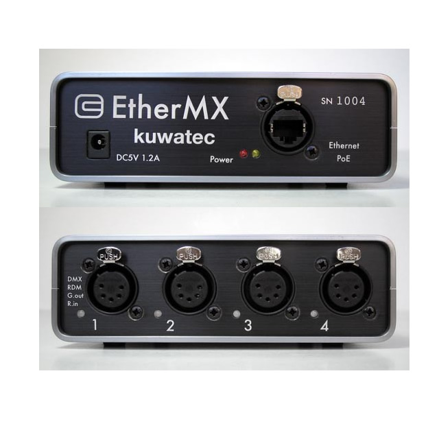 KUWATEC EX8 8PORT ART-NET コンバーター 1Uラックタイプ 4096CH 激安 