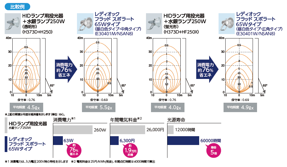 お値打ち価格で タカラShop  店E35301S NSAN8 LED投光器 レディオック エリアスター 屋外 屋内用 電源ユニット別置 昼白色タイプ  岩崎電気 施設照明 エリア照明 フットサルコート照明