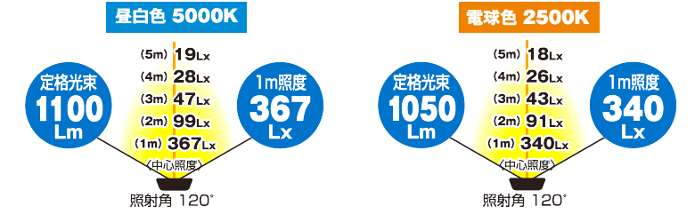 日動工業 LEN-F10D-BK, LEN-F10D-W 10W LEDエコナイター10 ノーマル